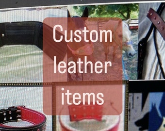 Hand made custom leather items, products, horse,dogs, boots, handbags, hats, cowboy hats, keychains, wallets, movie memorabilia.