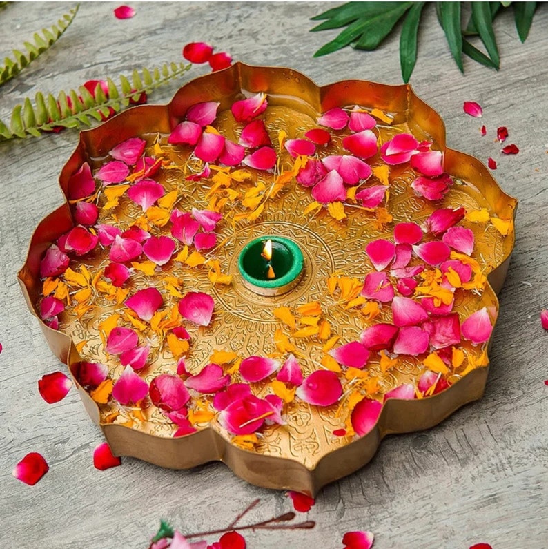 Urli Diya Peacock Urli Bowl Diwali Decor Peacock Urli Etsy