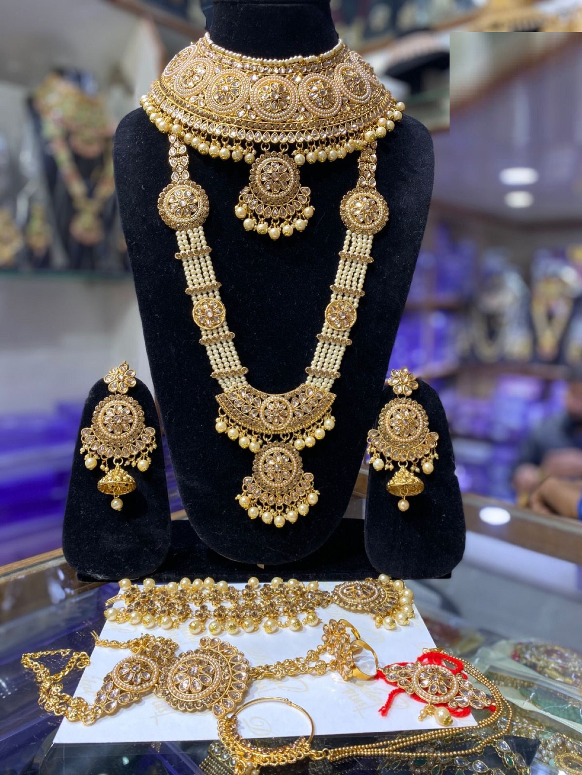 Gold-plated Bridal Set Indian Bridal 