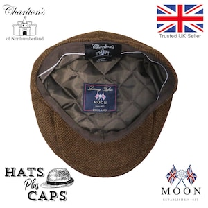 Abraham Moon 100% British English Yorkshire Wool. Charltons of Northumberland country flat cap