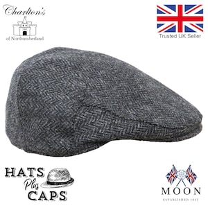 Abraham Moon 100% British English Yorkshire Wool. Charltons of Northumberland country flat cap