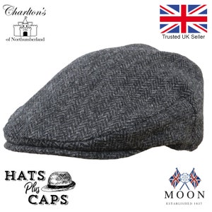Abraham Moon 100% British English Yorkshire Wool. Charltons of Northumberland country flat cap