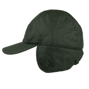 Charltons of Northumberland 100% coton ciré britannique Oreillette imperméable Trappeur Mountain Hat Casquette de baseball image 9