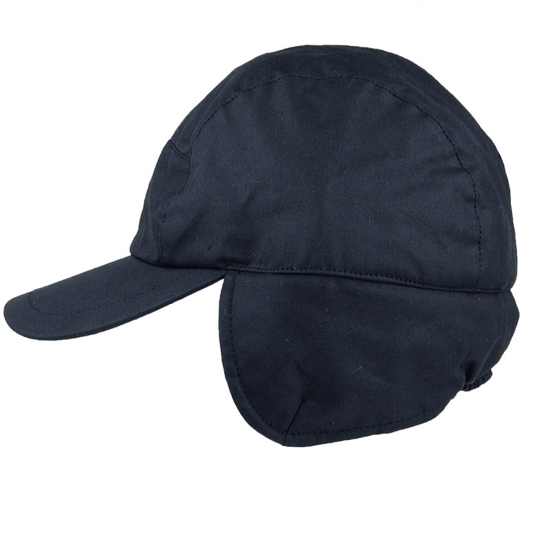 Charltons of Northumberland 100% coton ciré britannique Oreillette imperméable Trappeur Mountain Hat Casquette de baseball image 7