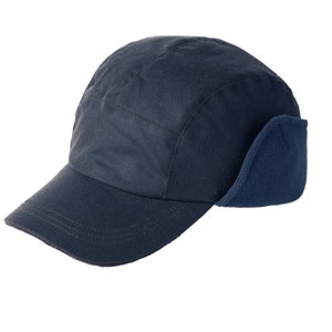 Charltons of Northumberland 100% coton ciré britannique Oreillette imperméable Trappeur Mountain Hat Casquette de baseball image 6