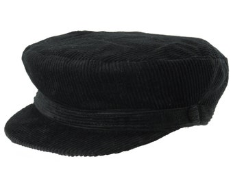 Charlton's of Northumberland 100% Cord Cotton Mariner Breton Fiddler Cap 6 Colours, 6 Sizes