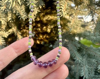 Amethyst Beaded Necklace
