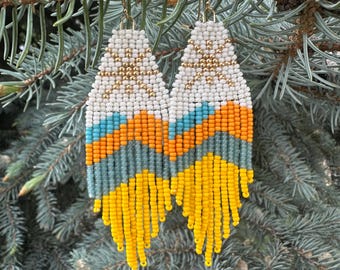 Boucles d'oreilles en perles Gemini Sun Mountain
