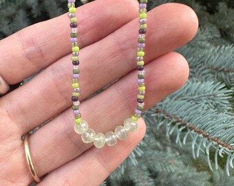 Prehnite Beaded Necklace