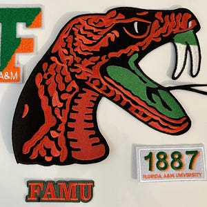 Patch Set - FAMU Strike Florida A&M University (4 Piece Set)