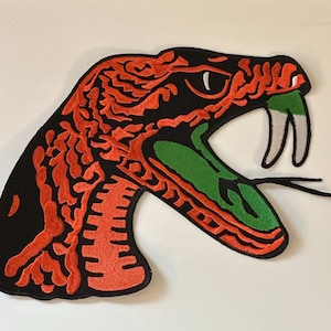 Extra Großer Aufnäher - FAMU Florida A&M Universität Rattlers Heimkehr