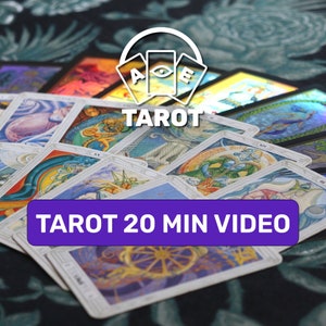 Grabación de vídeo de lectura de cartas del tarot de 20 minutos en 24 horas. imagen 1