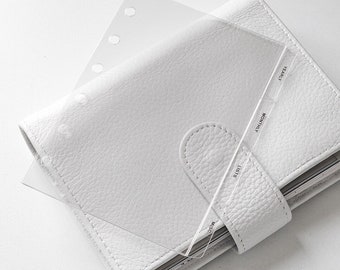 SIDE TABS Clear Planner Dividers || Blank Dividers, Crystal Clear Planner Dividers with Protective Films, Custom Dividers for Ring Planners