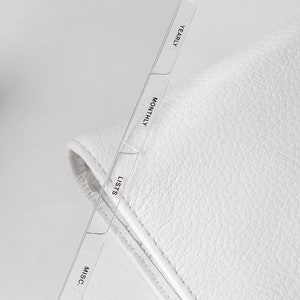 Clear Planner Dividers with SIDE TAGES | Custom Ring Planner Organiser, Blank Dividers, Crystal Clear Planner Dividers with Protective Films image 2