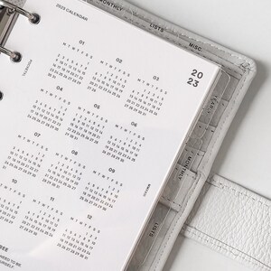 Clear Planner Dividers with SIDE TAGES | Custom Ring Planner Organiser, Blank Dividers, Crystal Clear Planner Dividers with Protective Films image 5
