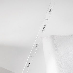 Clear Planner Dividers with SIDE TAGES | Custom Ring Planner Organiser, Blank Dividers, Crystal Clear Planner Dividers with Protective Films image 6