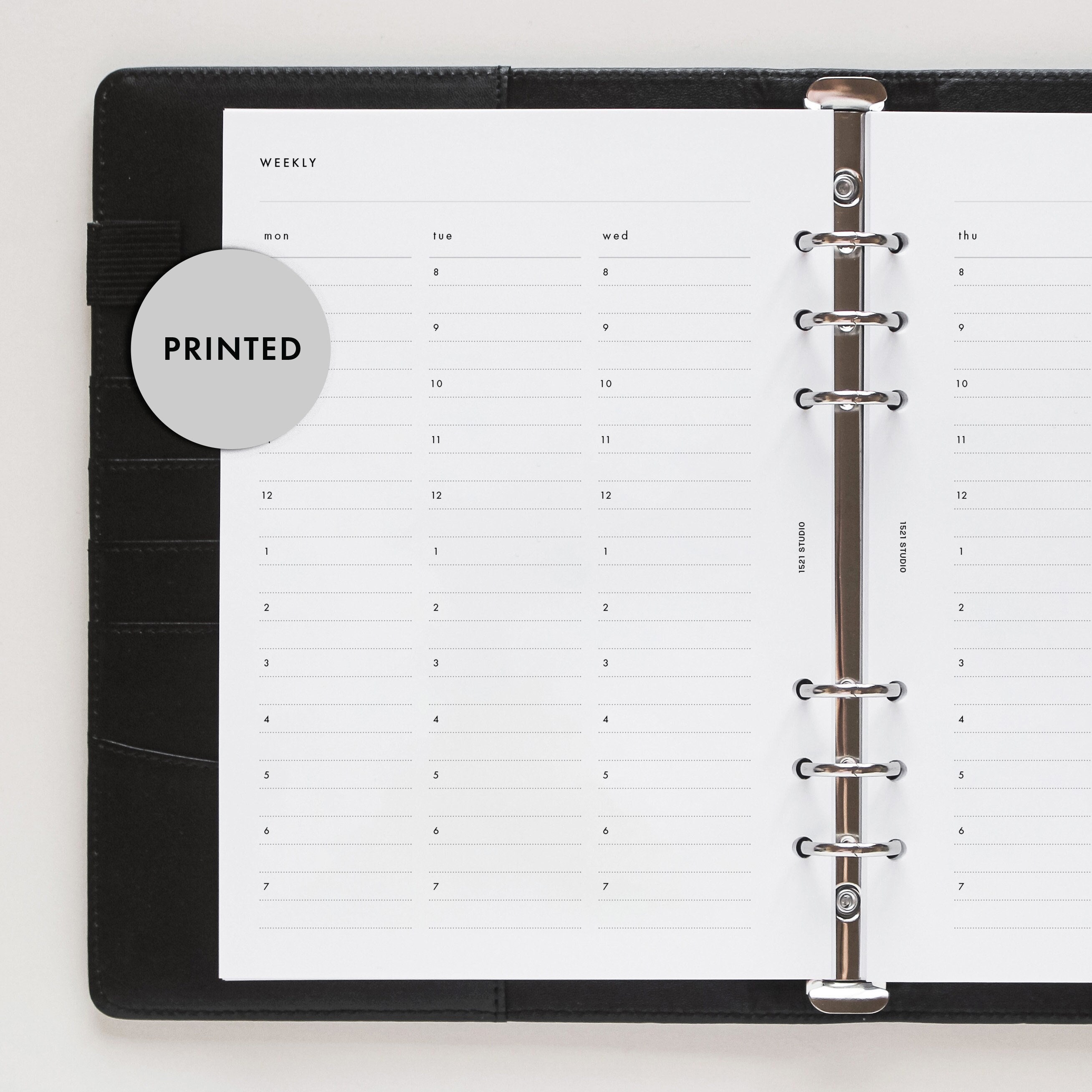 A6 Minimal Planner Printed Personal Size/a6 Daily Inserts 