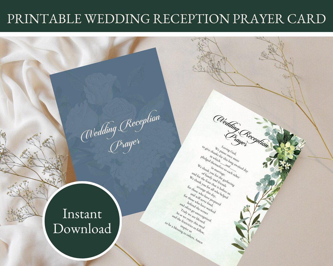A Heartfelt Celebration Downloadable Gratitude Prayer for Wedding