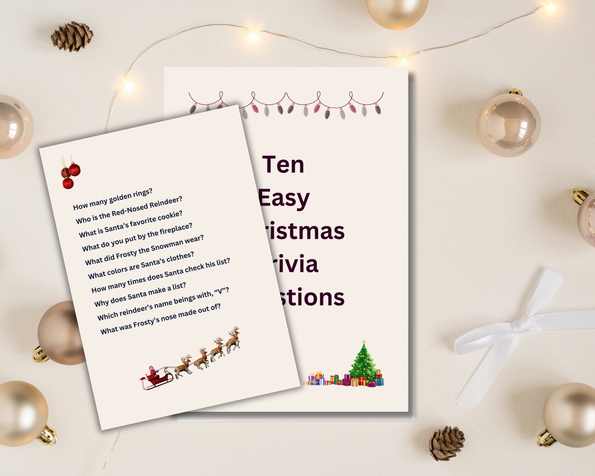 Printable Christmas Trivia Questions, Christmas Trivia Holiday Games ...