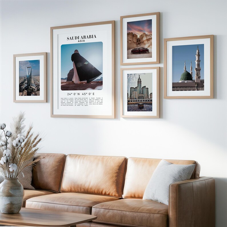 Set of 5 Digital Posters of Saudi Arabia - Etsy