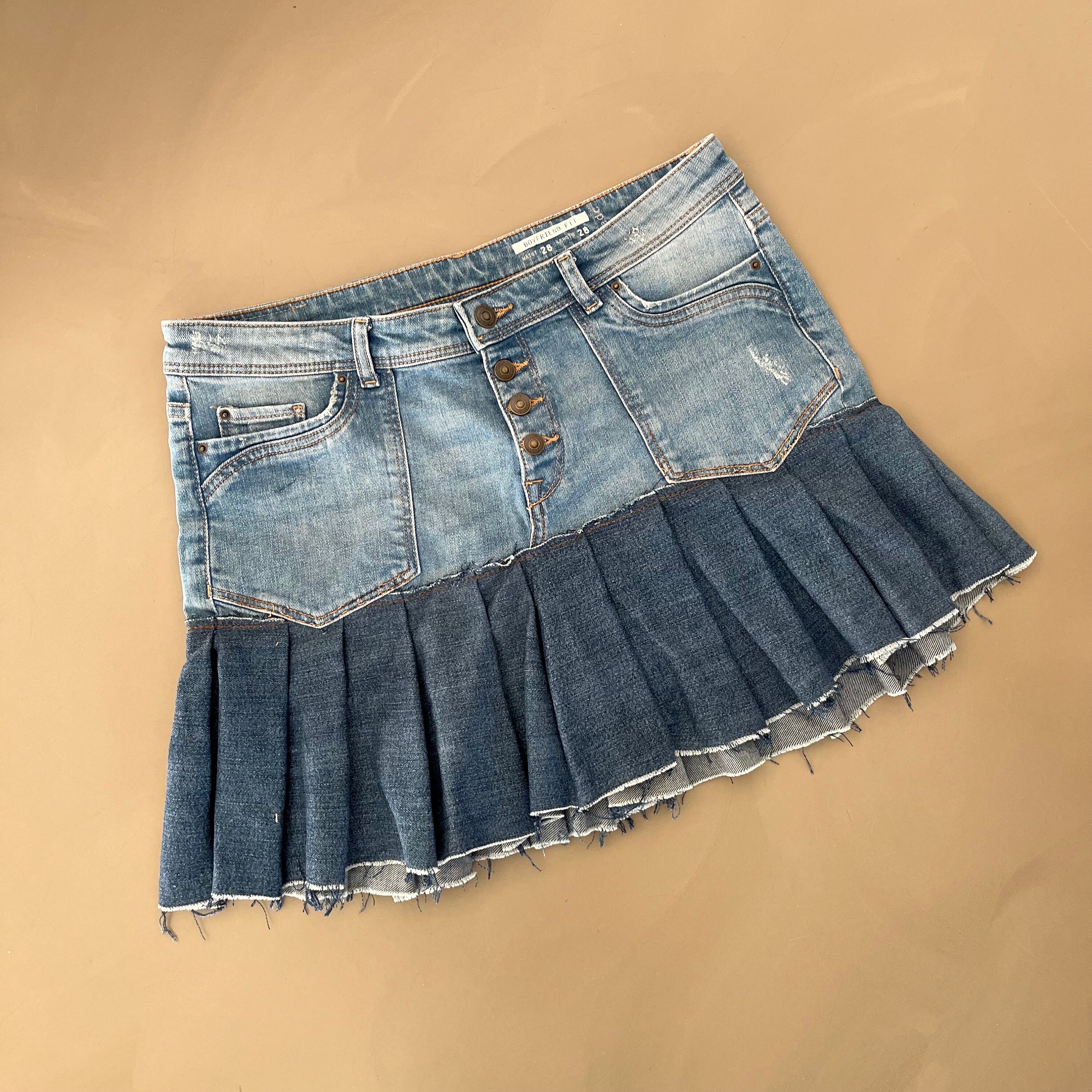 スカート sheller box pleated denim skirt sheller シェリエ box pleated denim skirt. box pleated denim