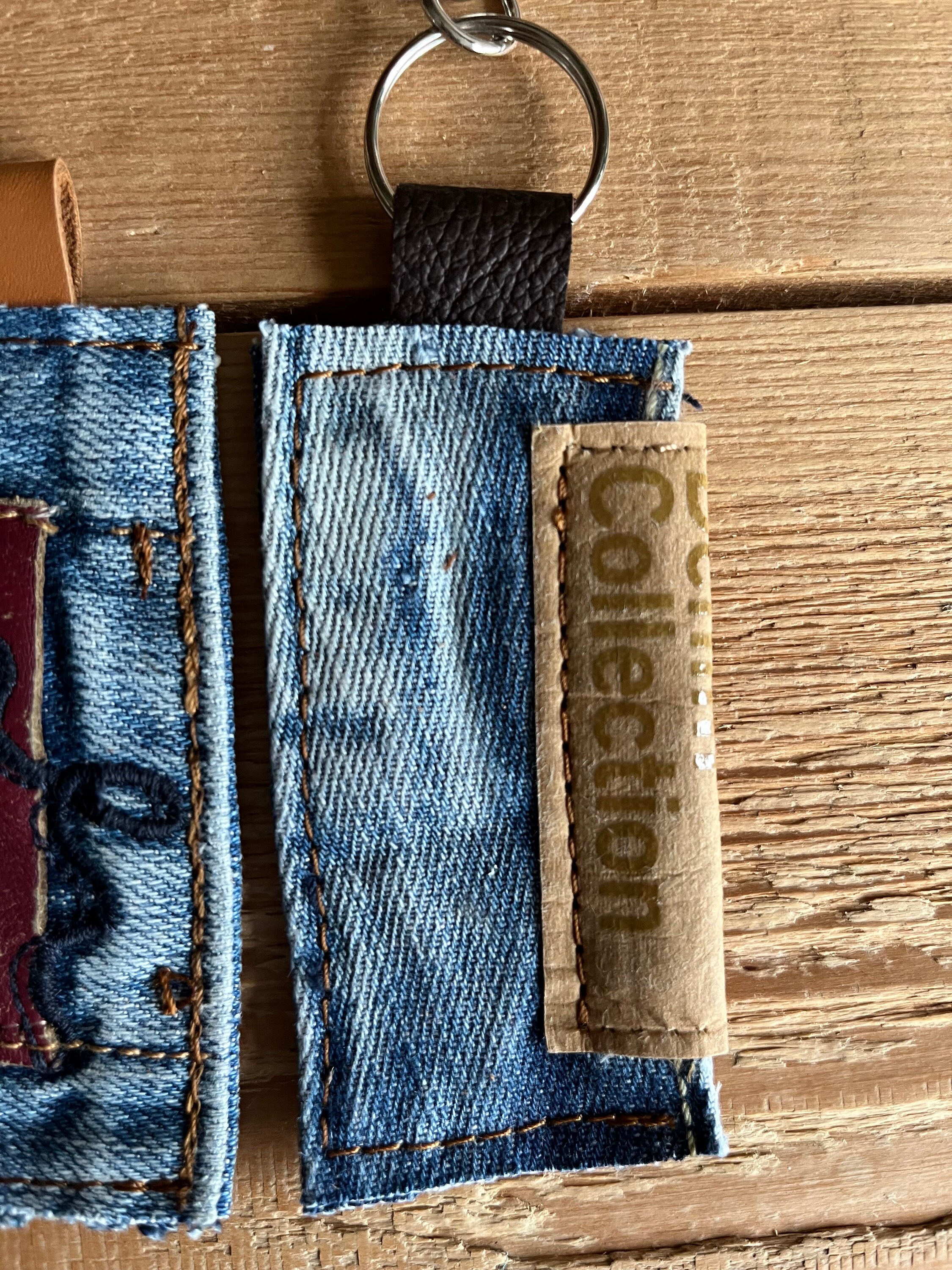 Repurposed Denim Keychain: Eco Friendly Jeans Gift - Etsy