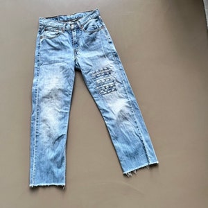 Calça Jeans Levi&#39;s 751 Reciclada: Jeans Remendado, W29 L27