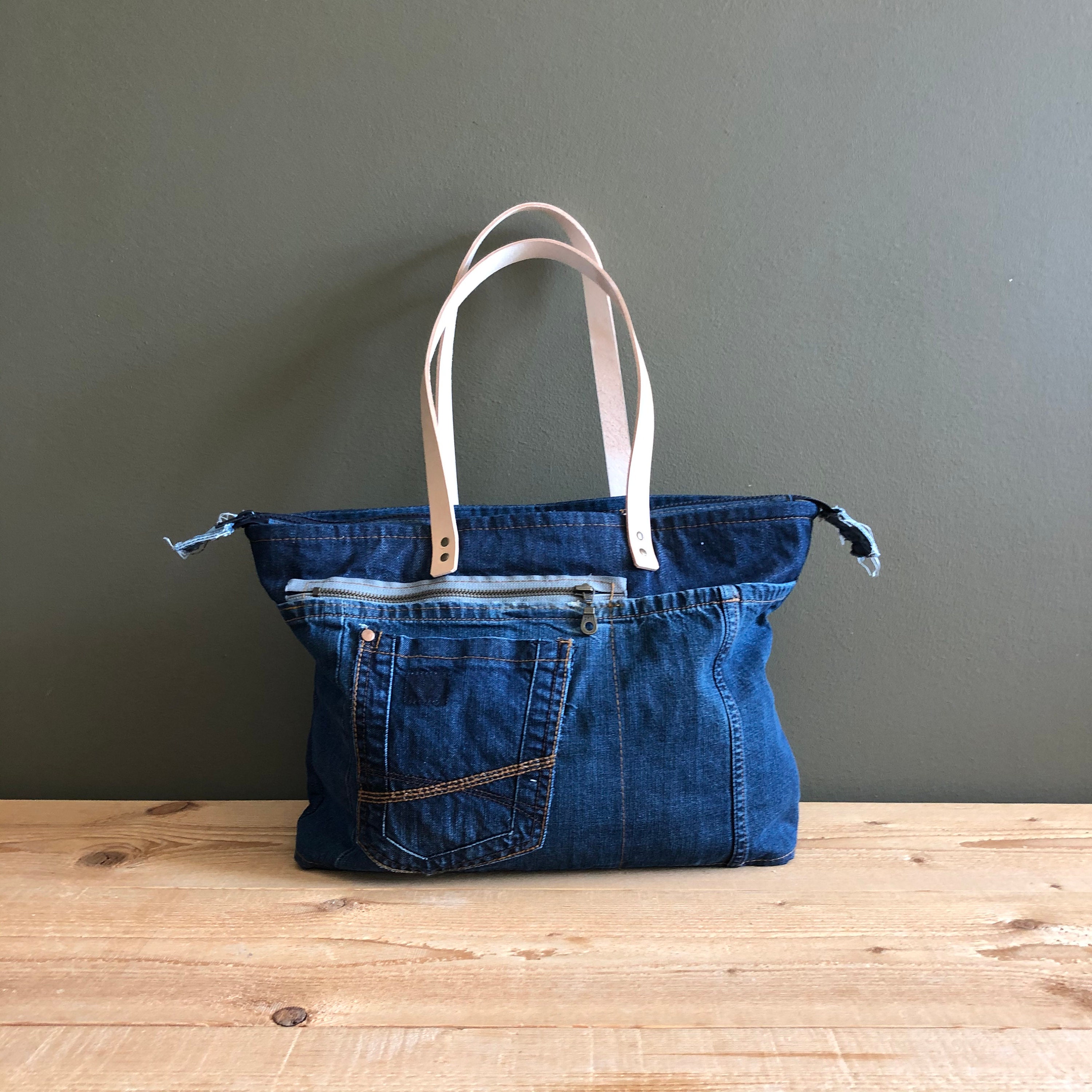 denim shoulder bag