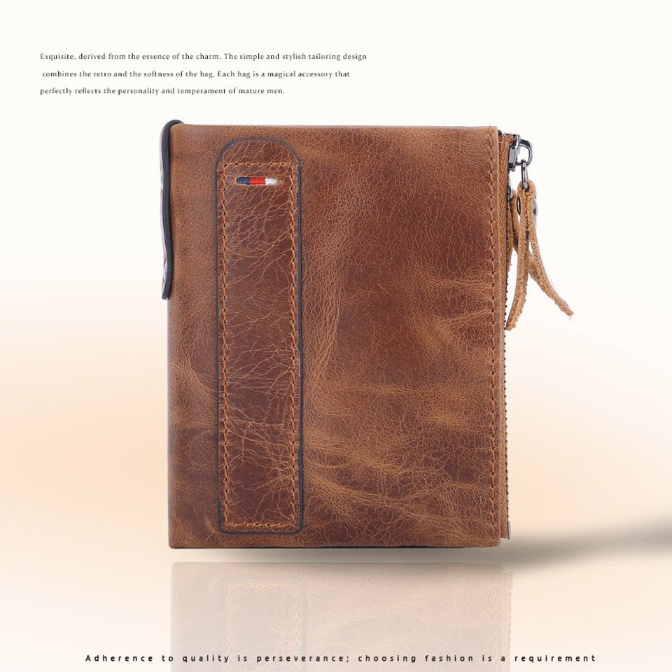 Cartera cuero hombre - Etsy