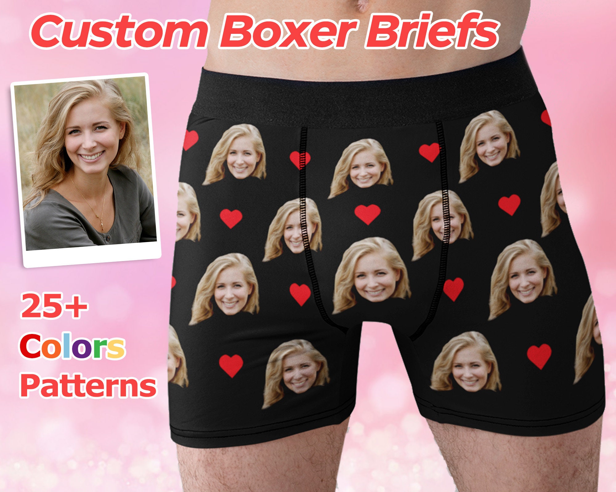 Joybuy Custom Boxers for Men with Face, Personalized Christmas Underwear  for Men Funny Gag Gift : : Clothing, Shoes & Accessories