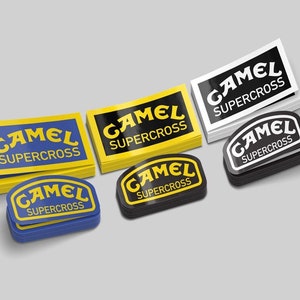 CAMEL Supercross Vintage Retro Sticker Pack (6 Count)
