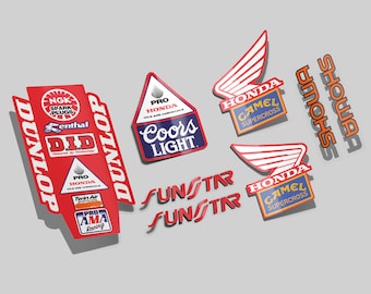1992 JMB Honda Camel Supercross Sticker Pack - Etsy