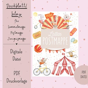 Cover sheet/inlay for postal folder or certificate folder DIN A4 Digital file PDF