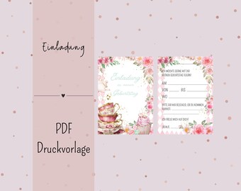 Children's Birthday Party Invitation - Printable Template - PDF - Download