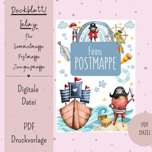 Cover sheet/inlay for postal folder or certificate folder DIN A4 Digital file PDF
