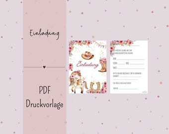 Children's Birthday Party Invitation - Printable Template - PDF - Download
