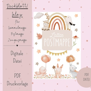 Cover sheet/inlay for postal folder or certificate folder DIN A4 Digital file PDF