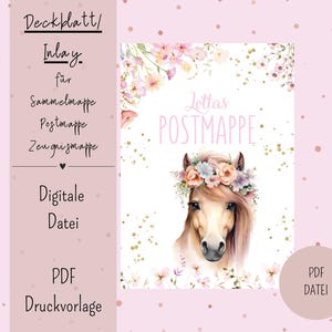 Cover sheet/inlay for postal folder or certificate folder DIN A4 Digital file PDF