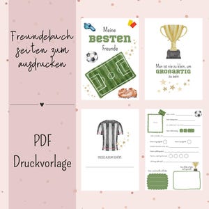 Friends book pages for printing PDF DIN A5