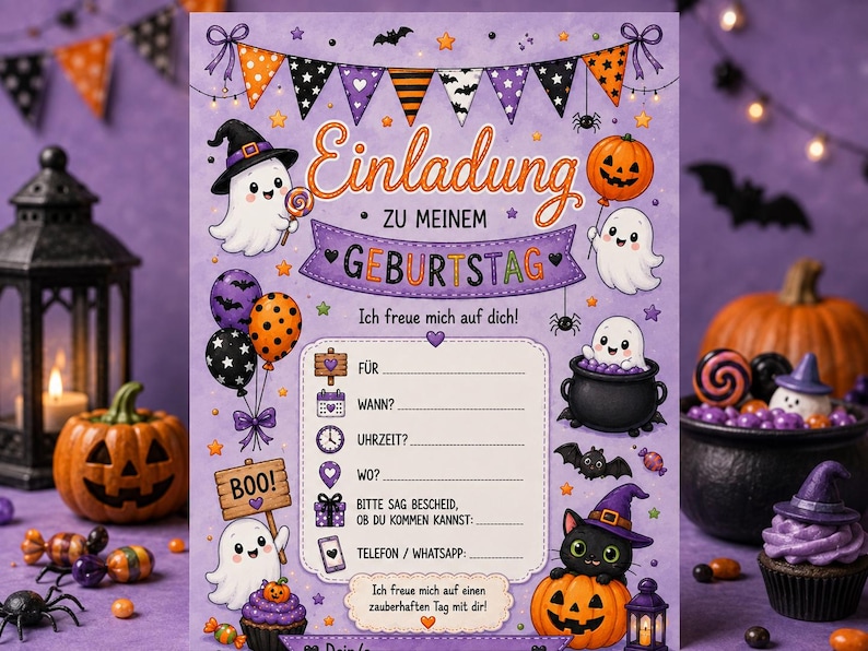 Children's Birthday Party Invitation - Printable Template - PDF ...
