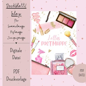 Cover sheet/inlay for postal folder or certificate folder DIN A4 Digital file PDF
