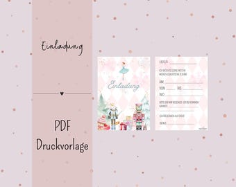 Children's Birthday Party Invitation - Printable Template - PDF - Download