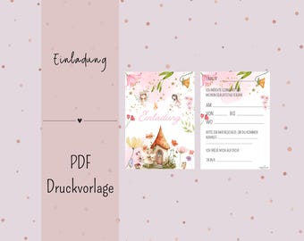 Children's Birthday Party Invitation - Printable Template - PDF - Download