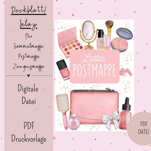Cover sheet/inlay for postal folder or certificate folder DIN A4 Digital file PDF