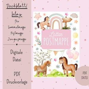Cover sheet/inlay for postal folder or certificate folder DIN A4 Digital file PDF