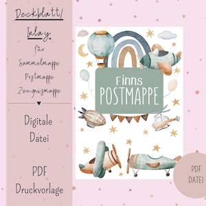 Cover sheet/inlay for postal folder or certificate folder DIN A4 Digital file PDF