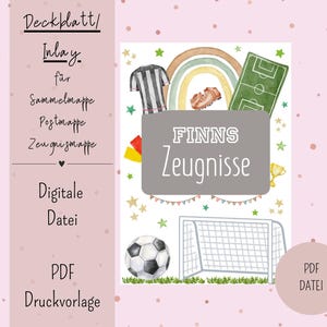 Cover sheet/inlay for postal folder or certificate folder DIN A4 Digital file PDF