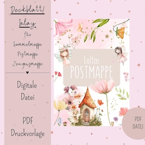 Cover sheet/inlay for postal folder or certificate folder DIN A4 Digital file PDF