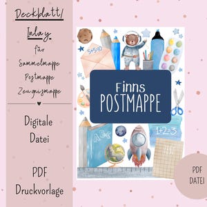 Cover sheet/inlay for postal folder or certificate folder DIN A4 Digital file PDF