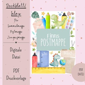 Cover sheet/inlay for postal folder or certificate folder DIN A4 Digital file PDF